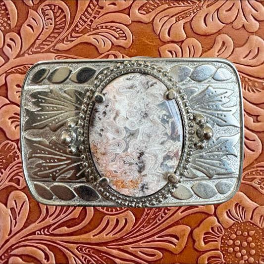 Vintage Stone Belt Buckle