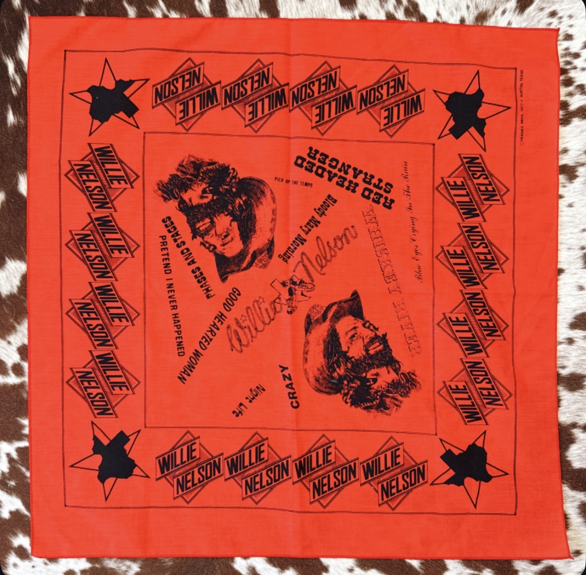 Vintage Willie Nelson Bandana