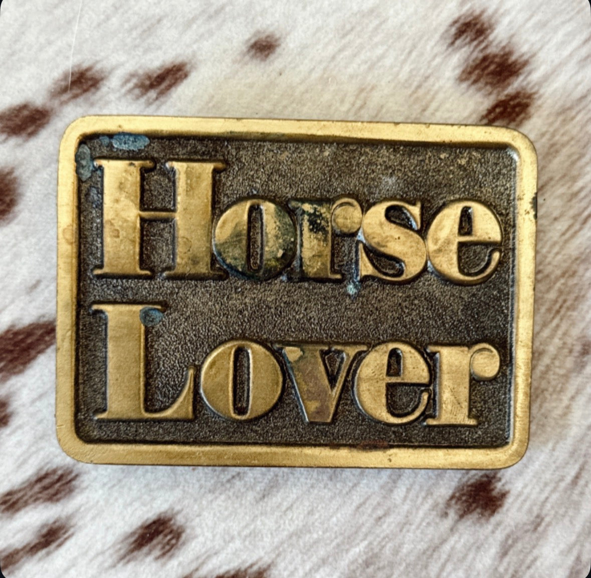 Vintage Horse Lover Belt Buckle