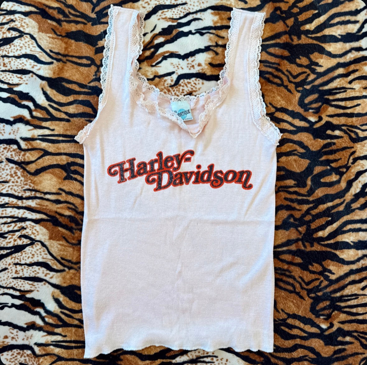 Vintage Harley Davidson Pink Tank Top