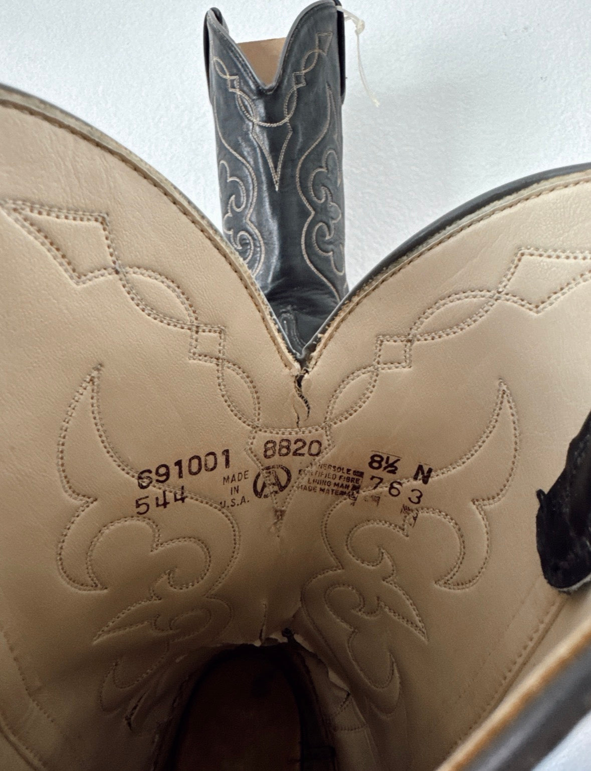 Vintage Black Cowboy Boots