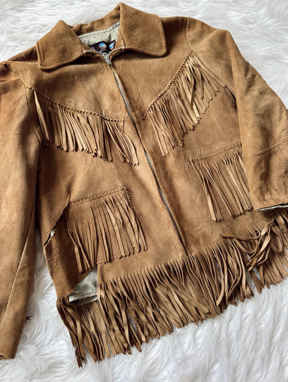 Vintage Suede Fringe Jacket