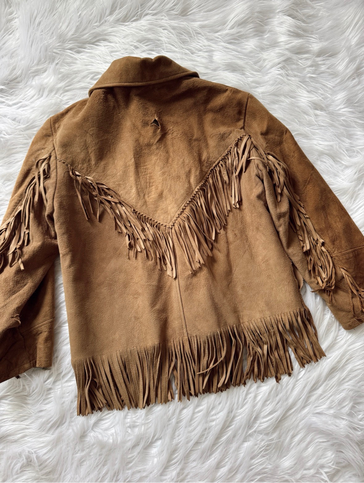 Vintage Suede Fringe Jacket