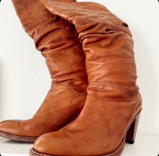 Vintage Frye Heeled Boots