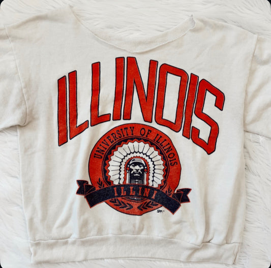 Vintage University Of Illinois Sweatshirt
