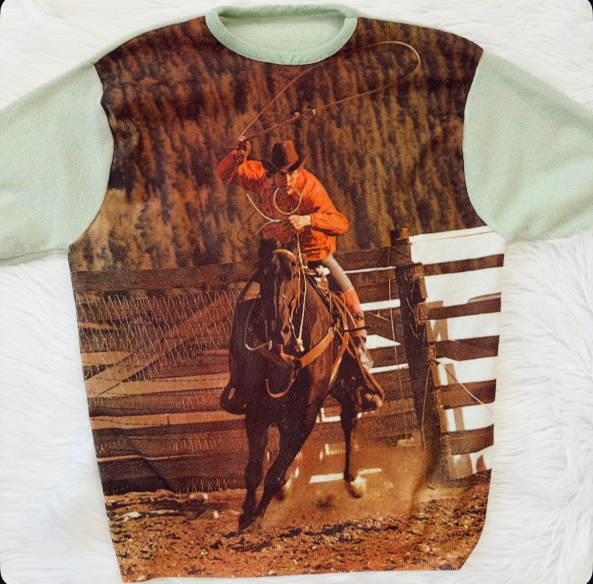 Vintage Rodeo Cowboy Top