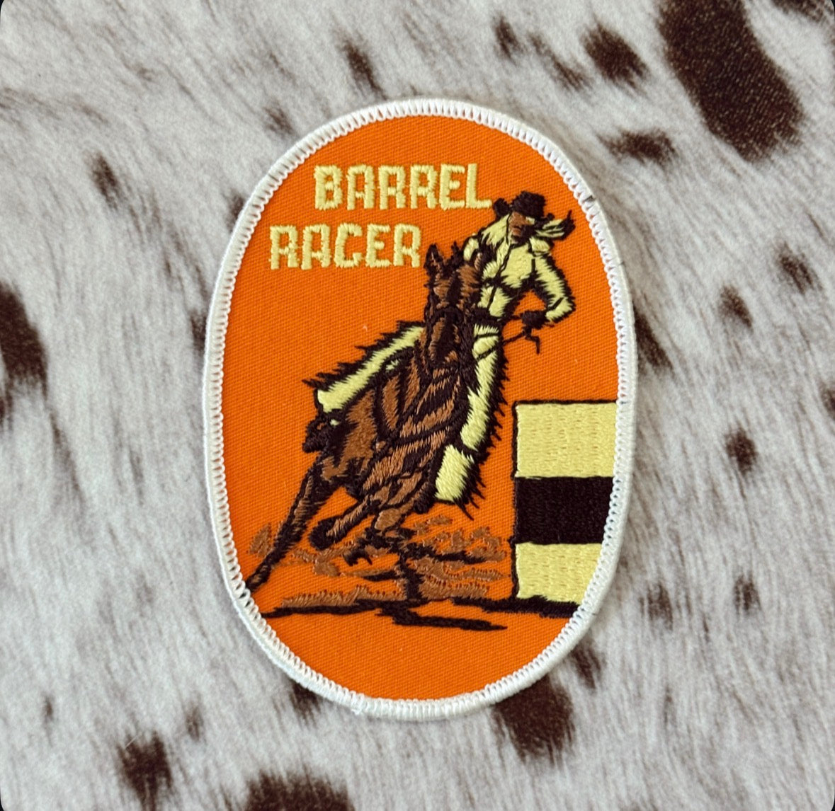 Vintage Barrel Racer Patch