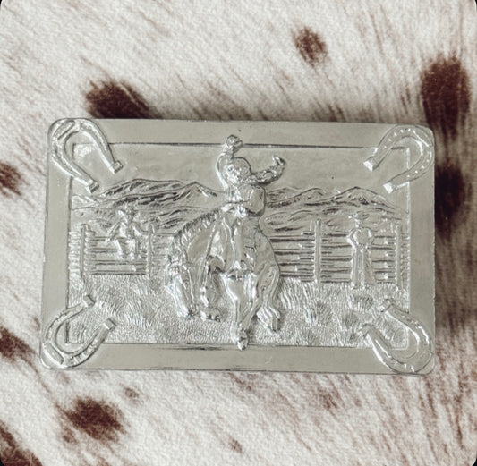Vintage Rodeo Horseshoe Belt Buckle