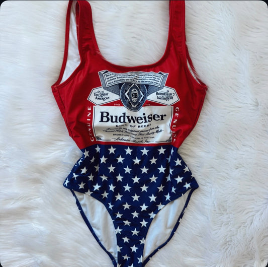 Vintage Budweiser One Piece Swumsuit