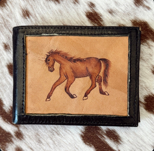 Vintage Horse Wallet