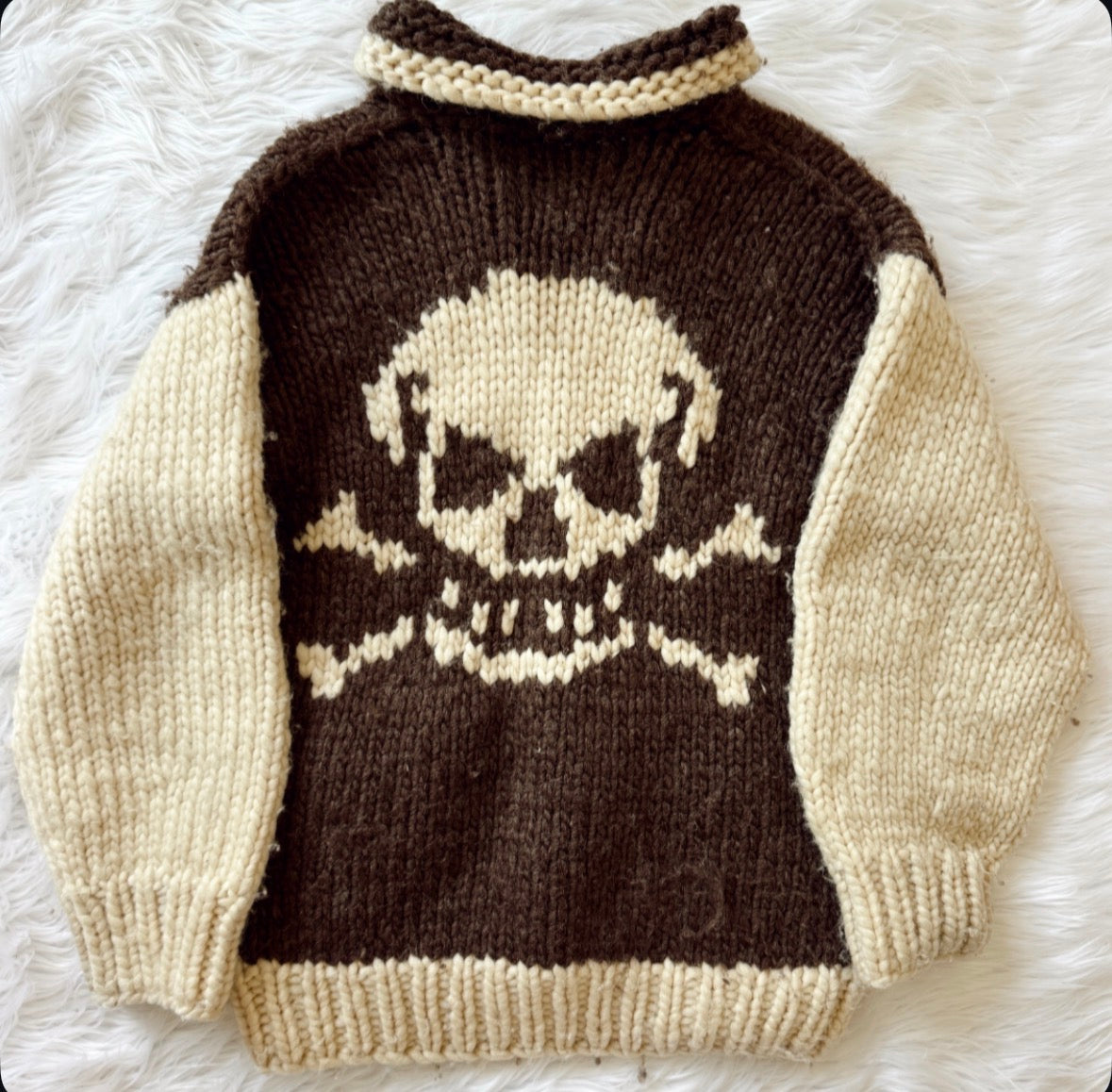 Vintage Skull Cowichan Sweater