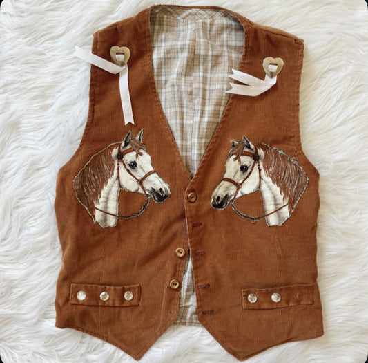 Vintage Horse Corduroy Vest