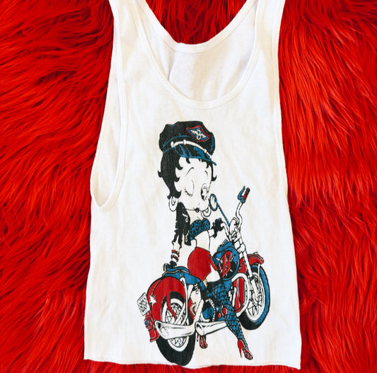 Biker Betty Boop Tank Top