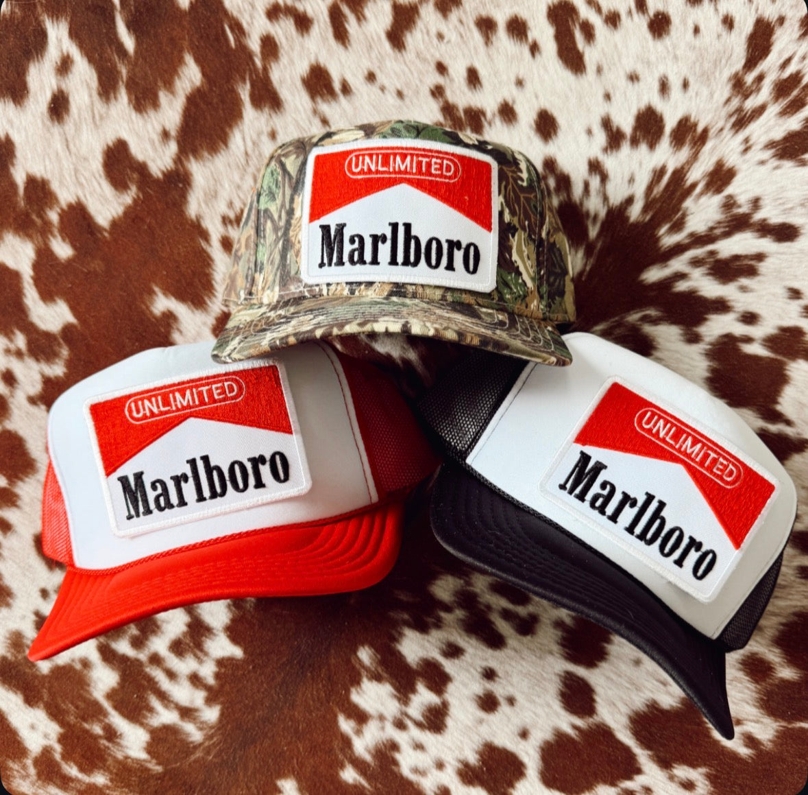Marlboro Patch Snapback Hat