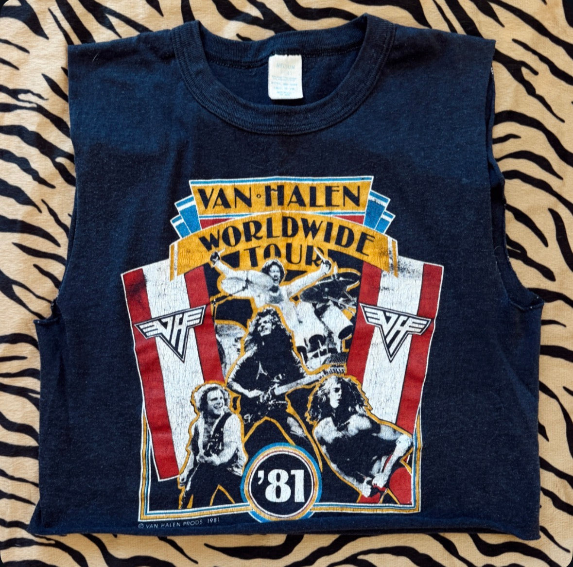 Vintage 1981 Van Halen Tour Tank