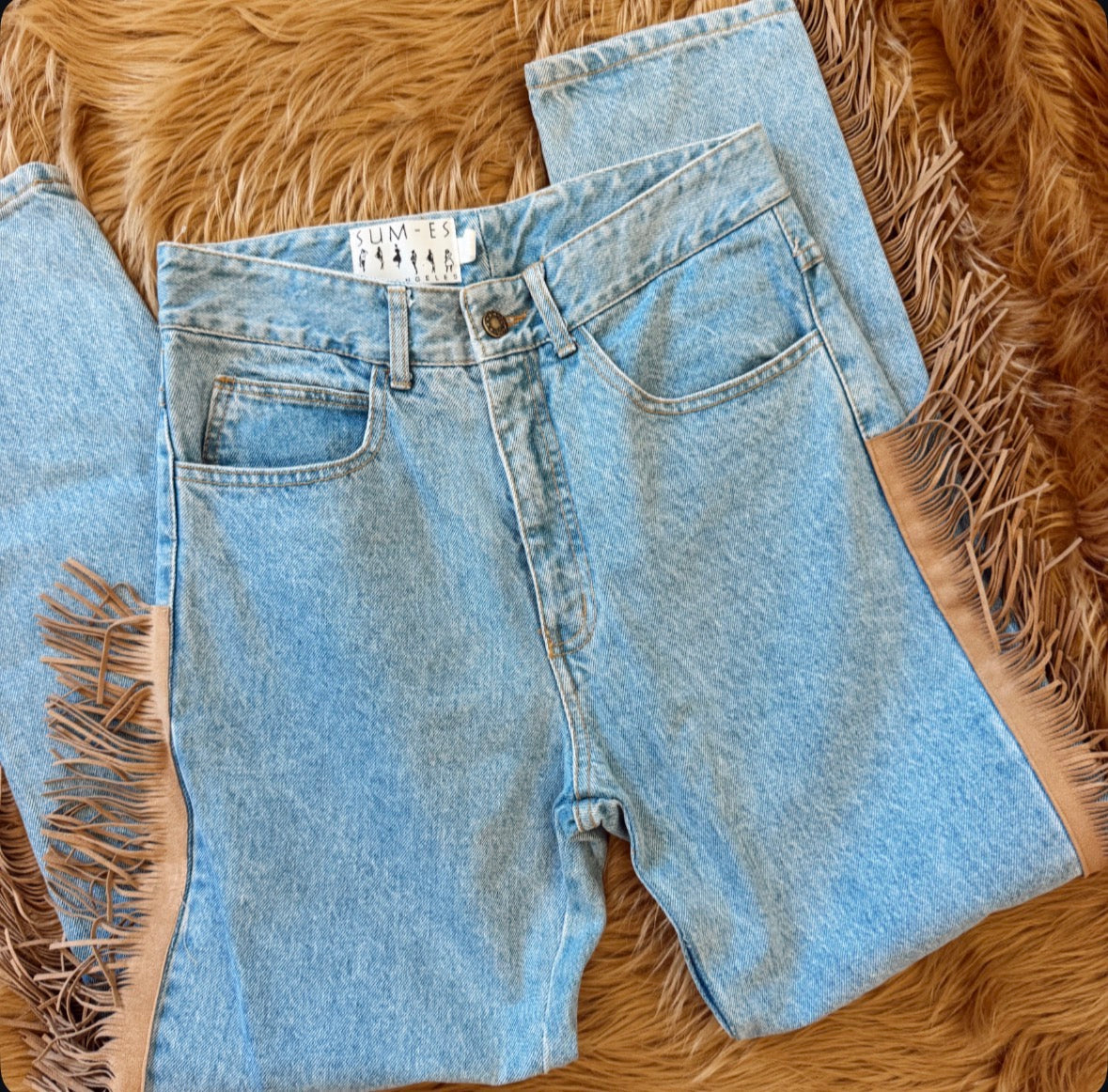 Vintage Fringe Jeans
