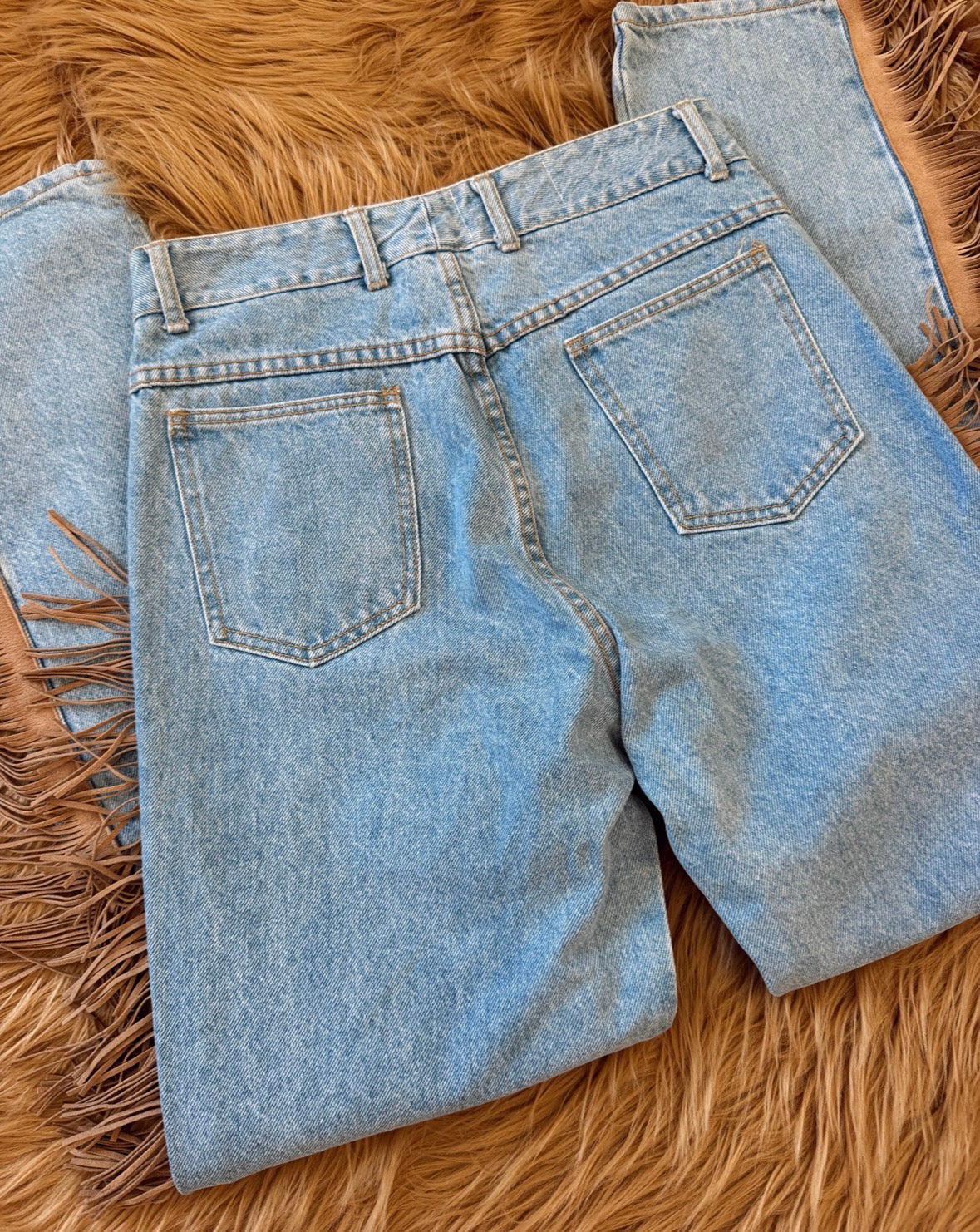 Vintage Fringe Jeans