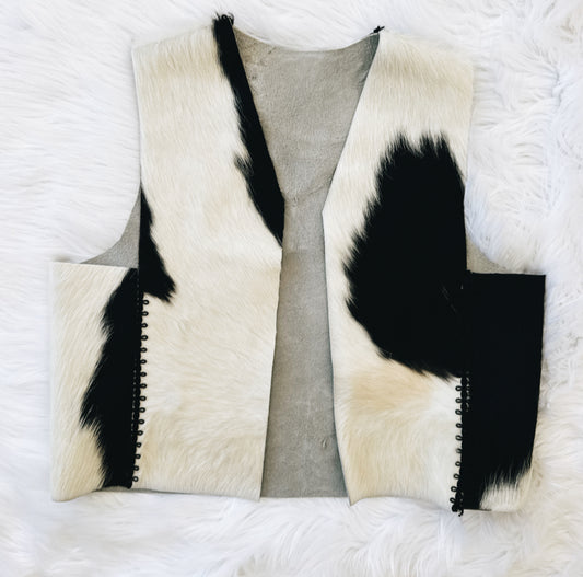 Vintage Cowhide Vest
