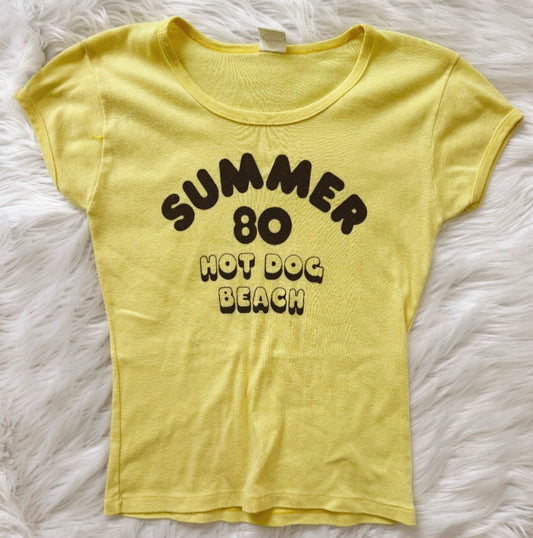 Vintage Hot Dog Beach Tee