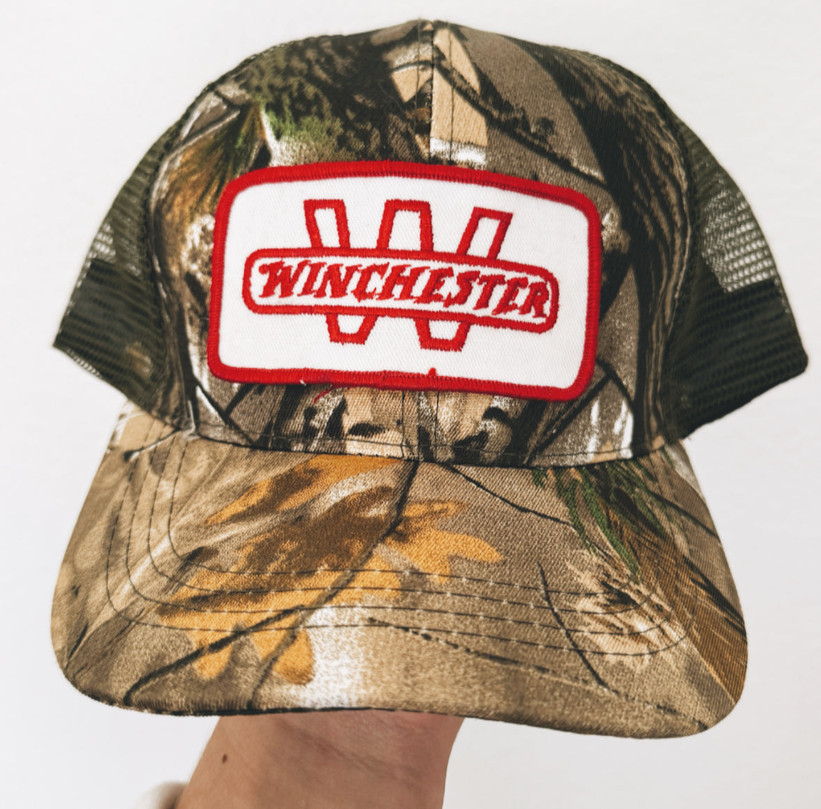 Vintage Camo Winchester Patch Hat