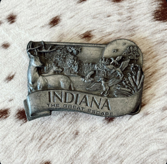 Vintage Indiana Belt Buckle