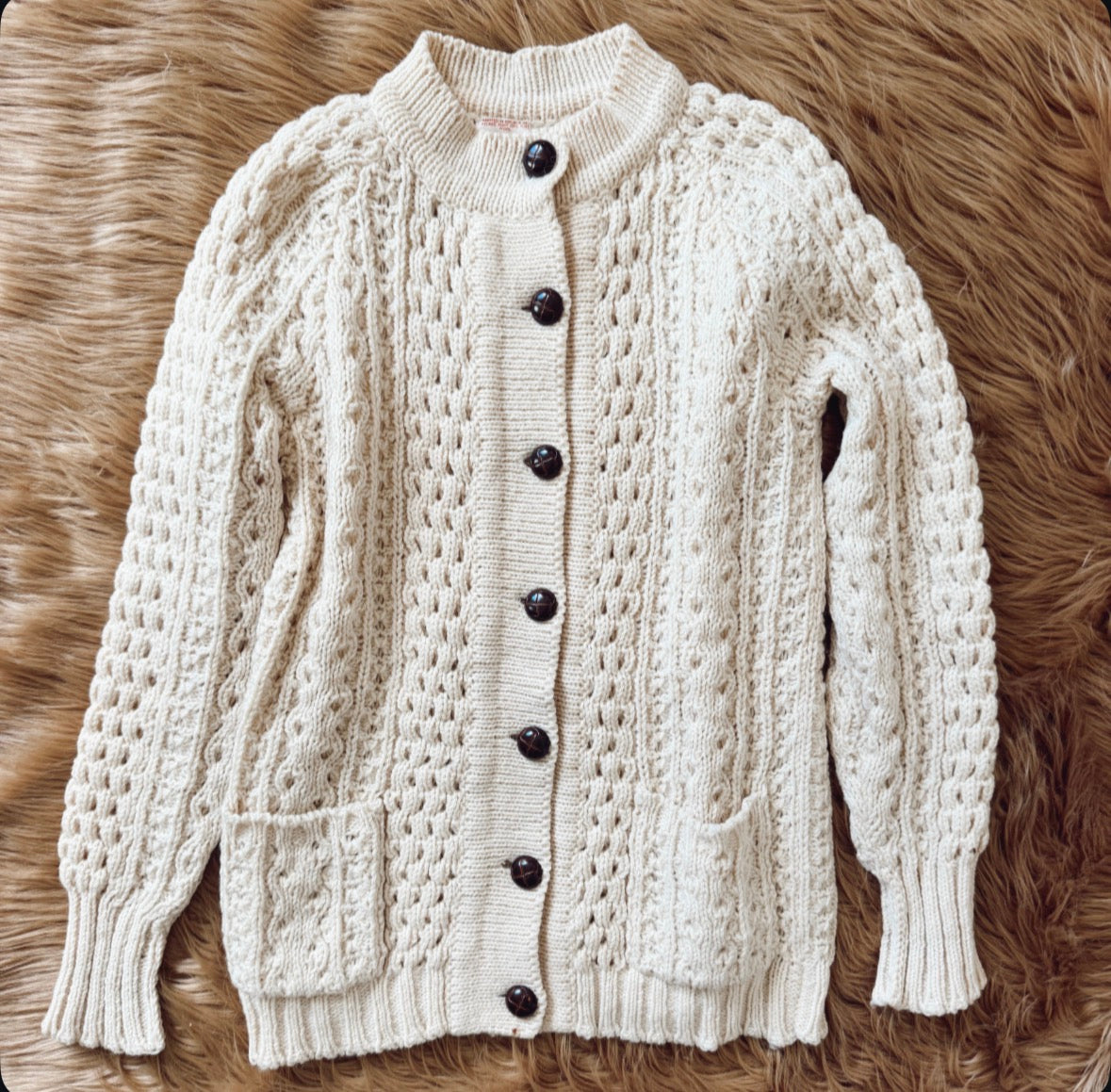 Vintage Wool Cardigan Sweater