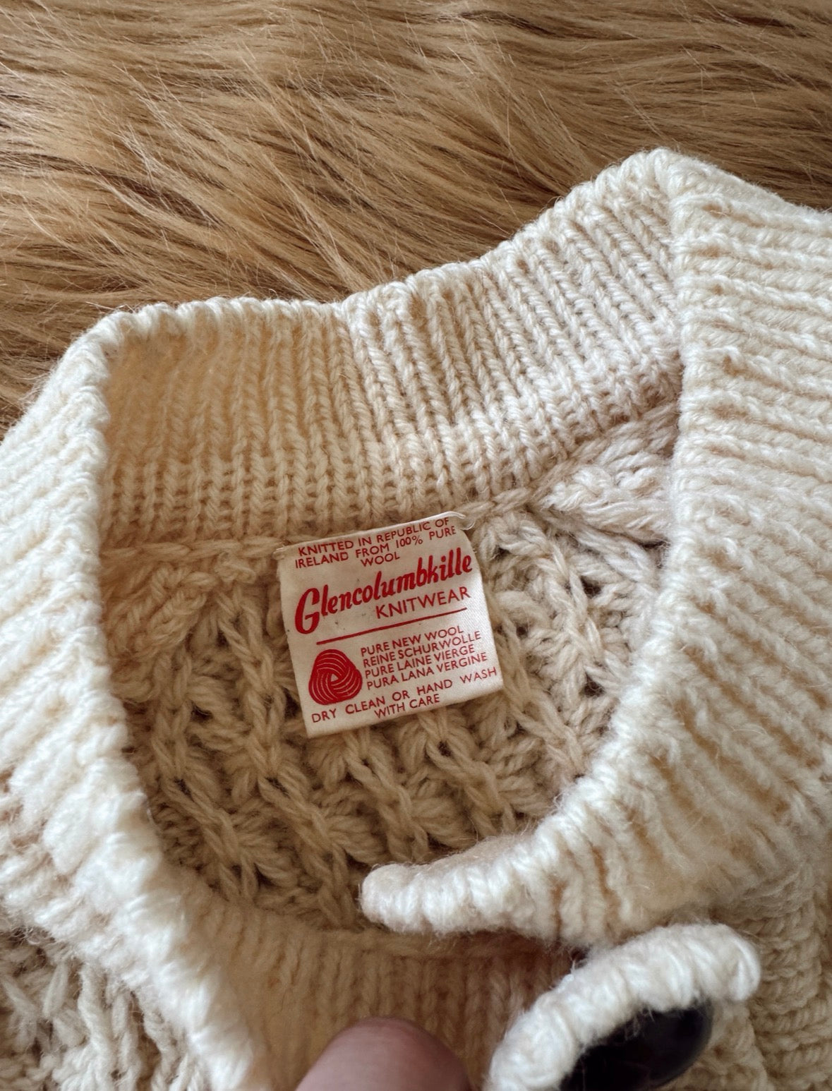 Vintage Wool Cardigan Sweater