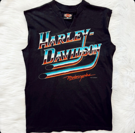 Vintage Harley Davidson Pipes Tank Top