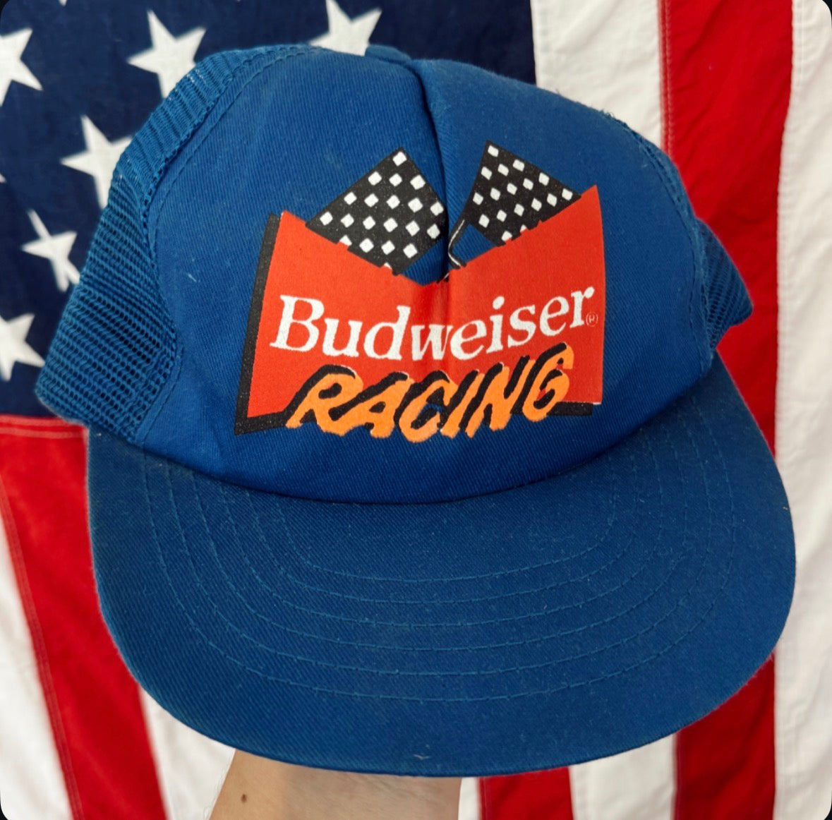 Vintage Budweiser Racing Hat