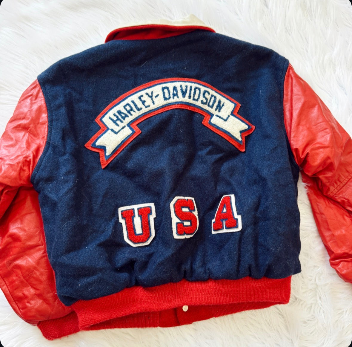 Vintage USA Harley Davidson Bomber Jacket