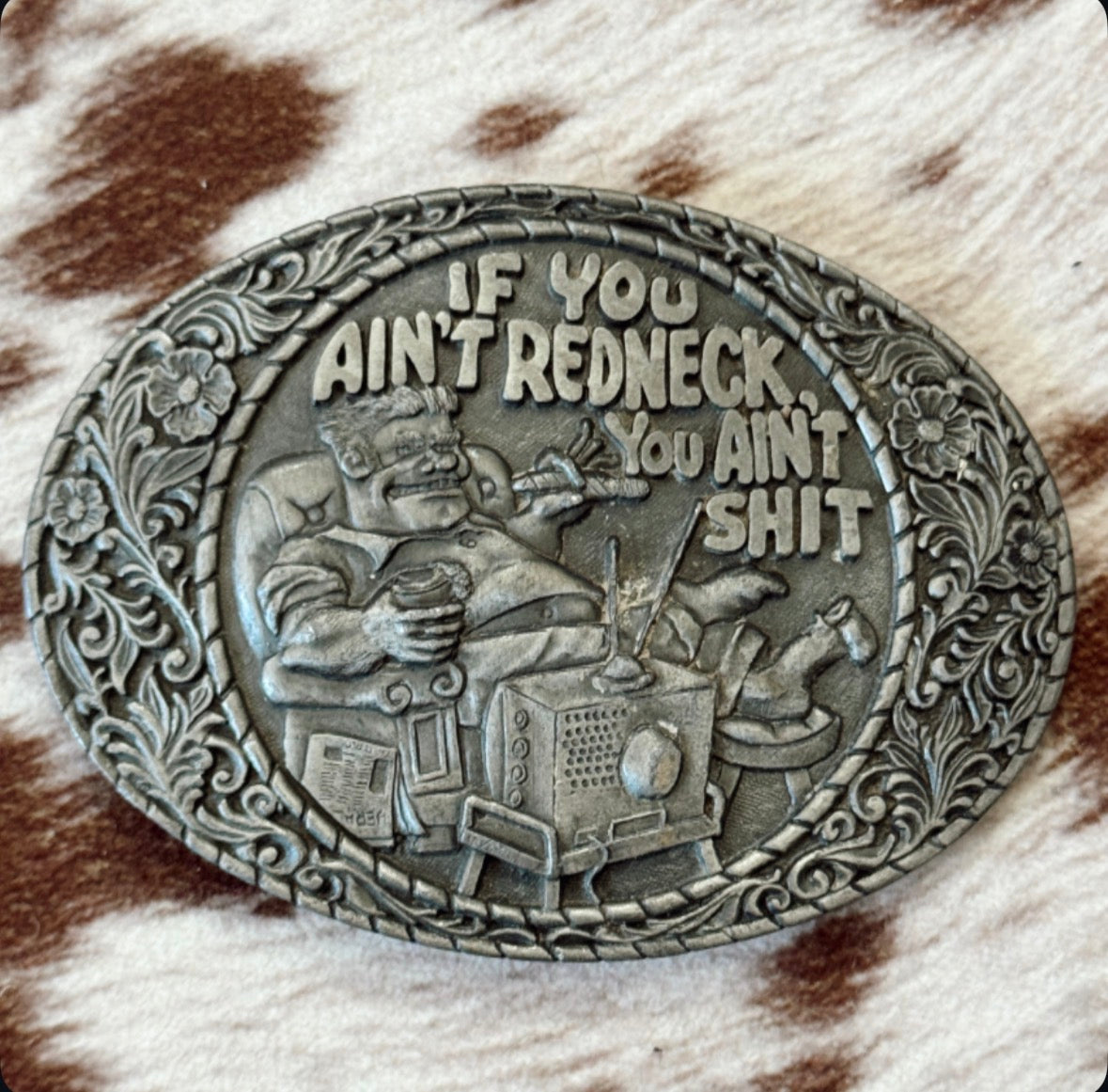 Vintage Redneck Belt Buckle