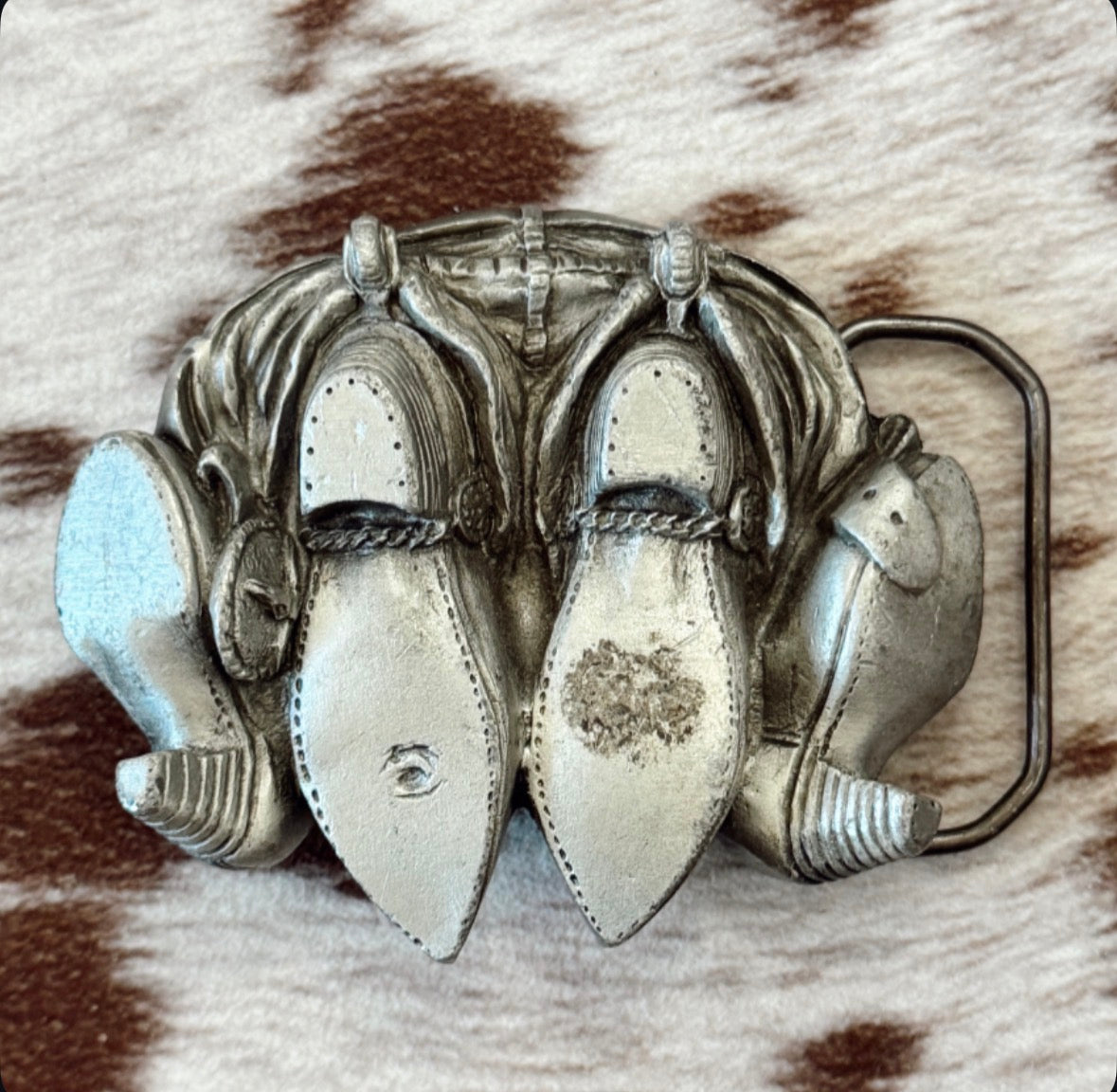 Vintage Boots In Bed Belt Buckle