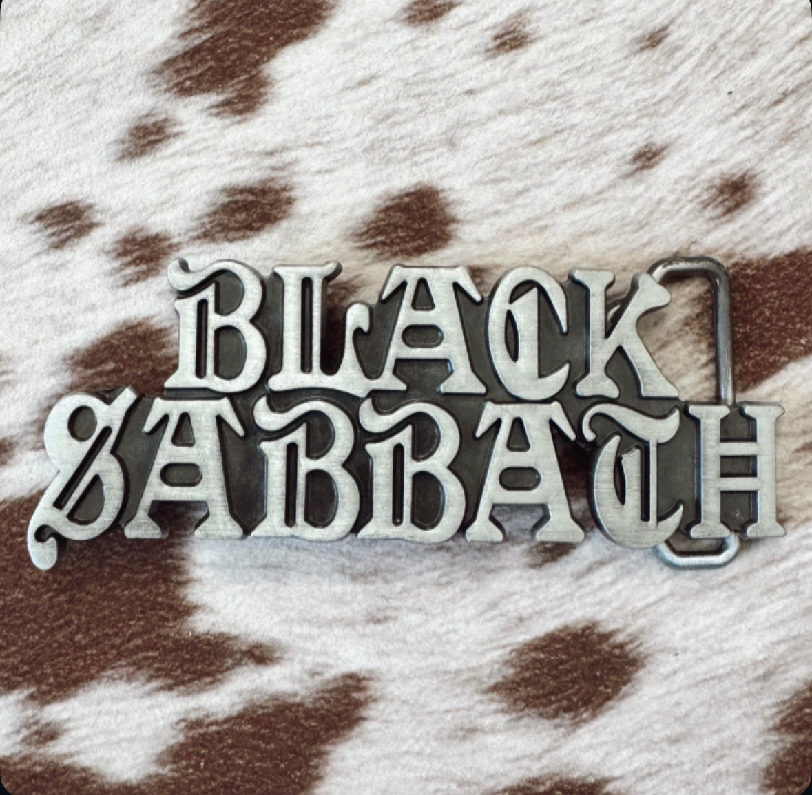 Vintage Black Sabbath Belt Buckle