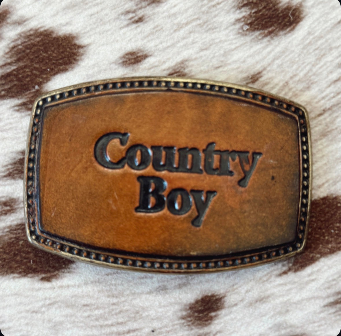 Vintage Country Boy Belt Buckle