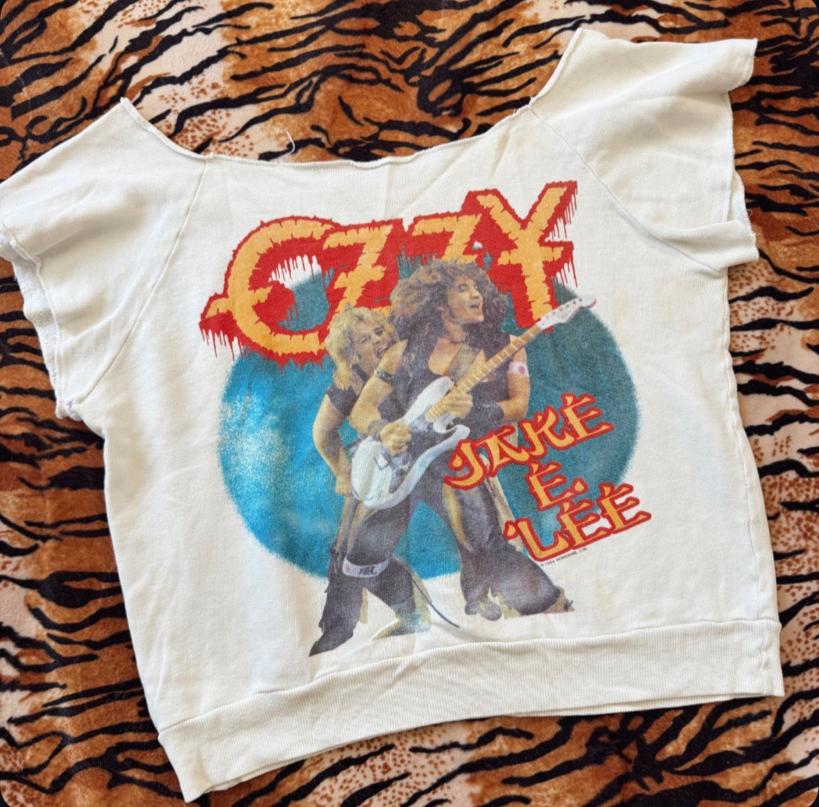 Vintage Ozzy Jake E Lee Cut Sweatshirt