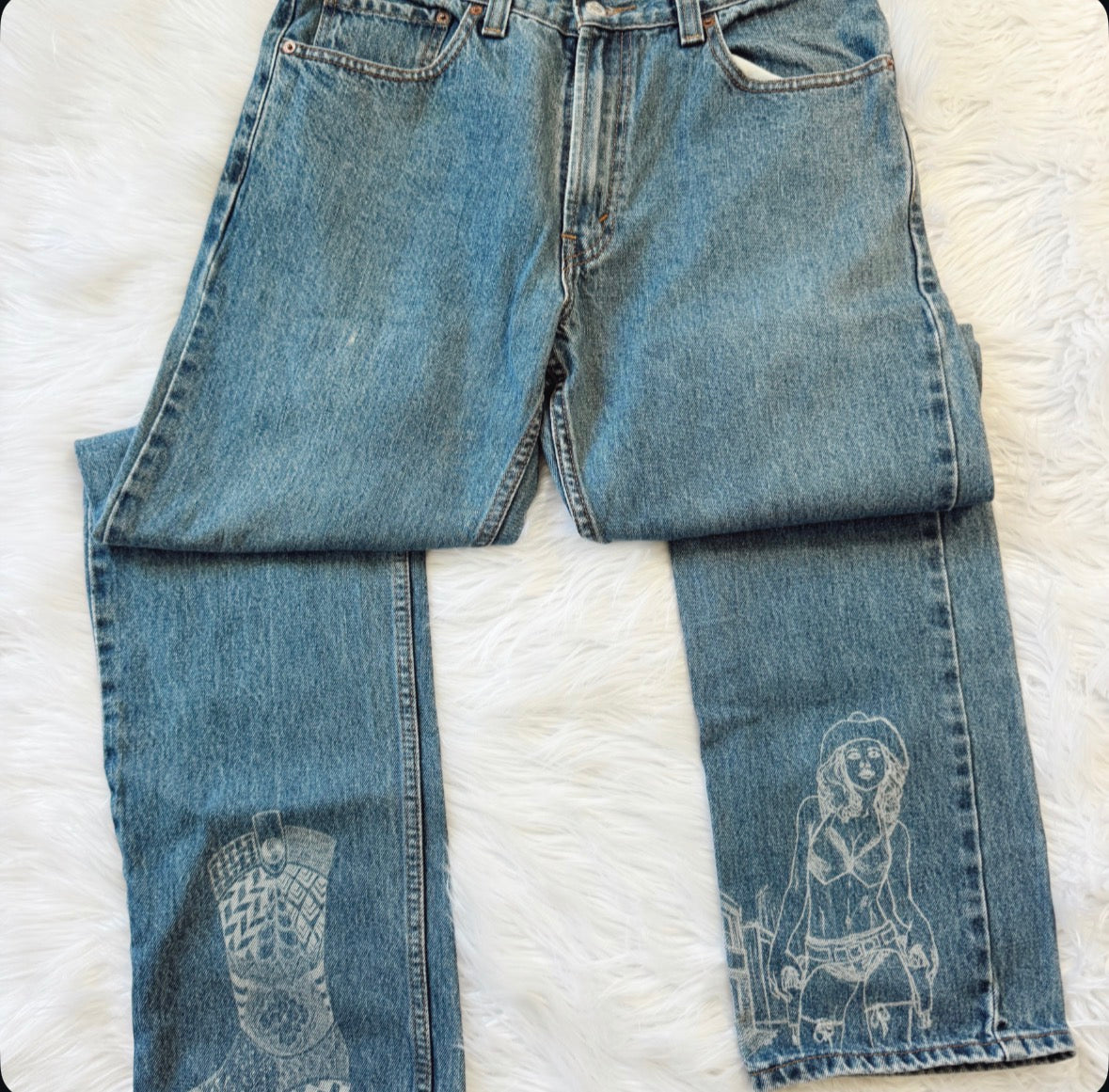 Vintage Cowgirl Levis Jeans