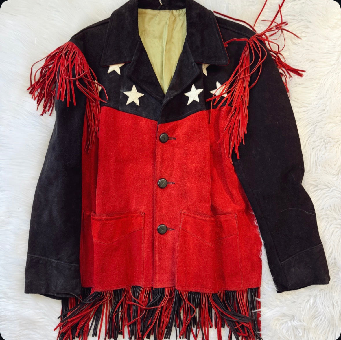Vintage USA Suede Fringe Jacket