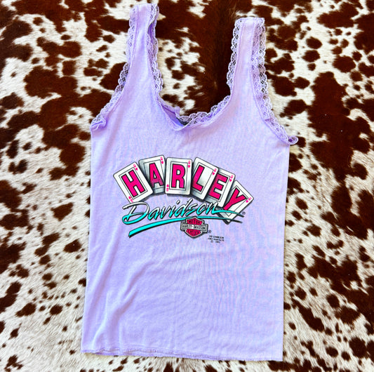 Vintage Harley 3D Emblem Cards Tank
