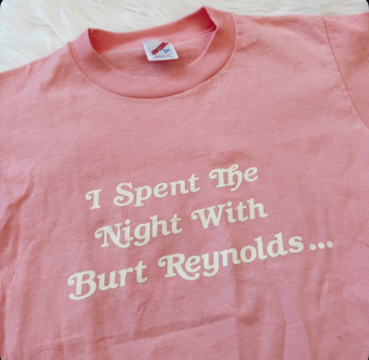 Vintage I Spent The Night With Burt Reynolds Tee