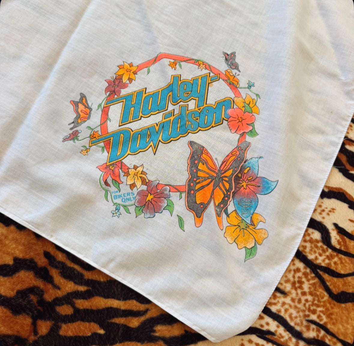 Vintage Harley Butterfly Bandana