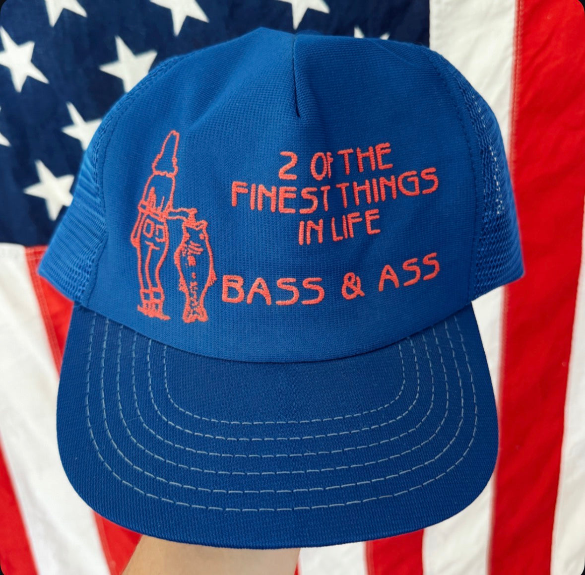 Vintage Bass Fishing Hat