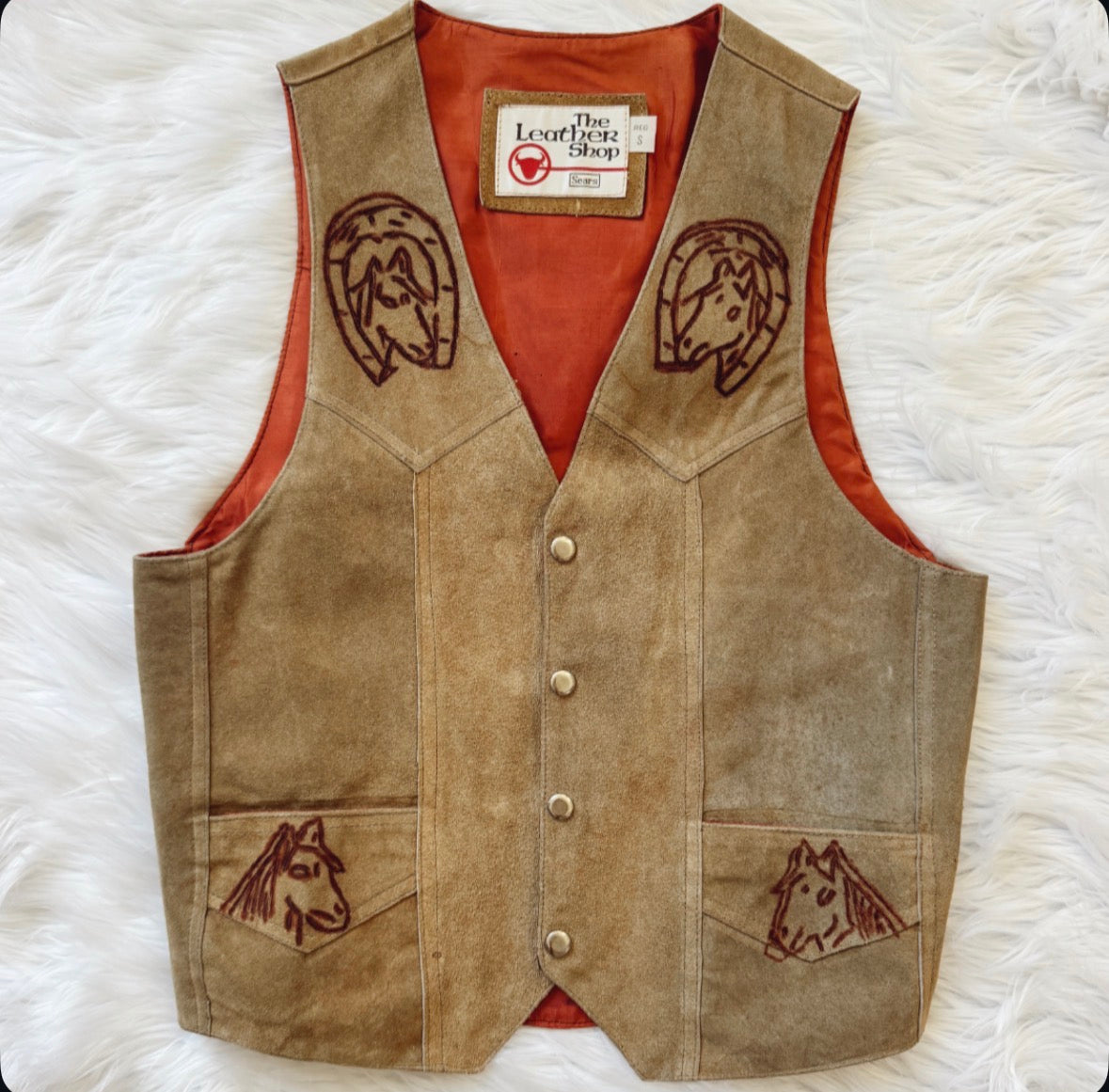Vintage Horseshoe Vest