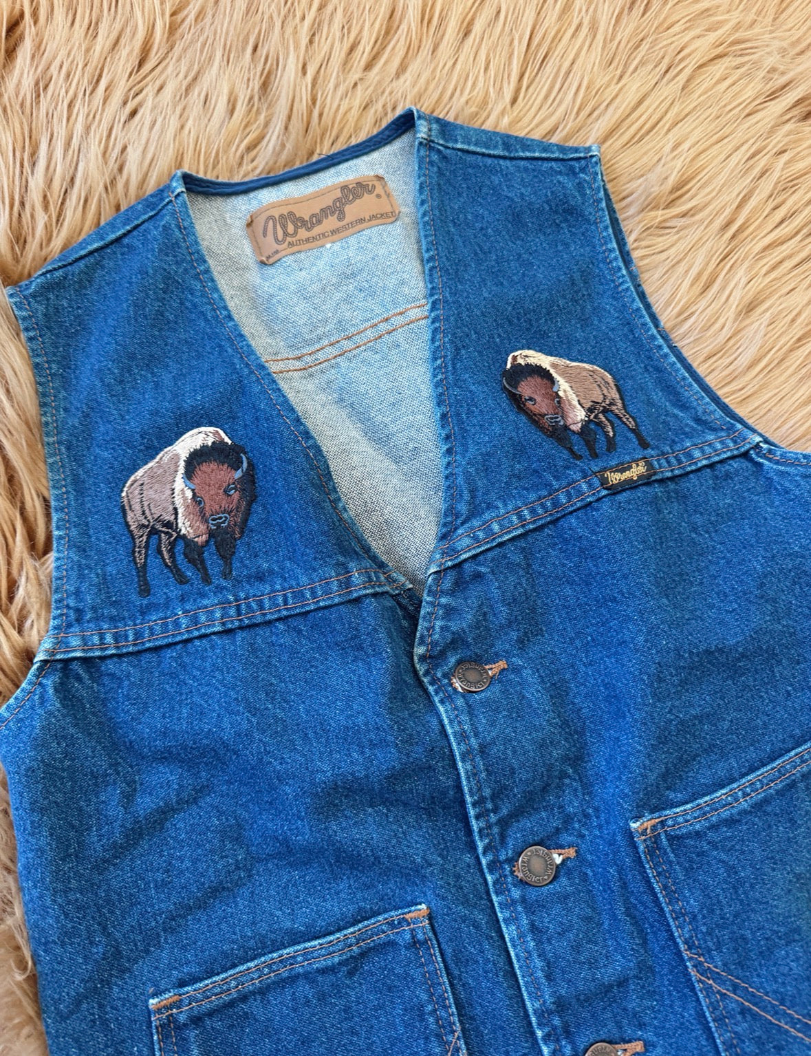 Vintage Bison Wrangler Vest