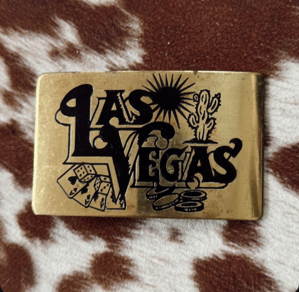 Vintage Las Vegas Belt Buckle