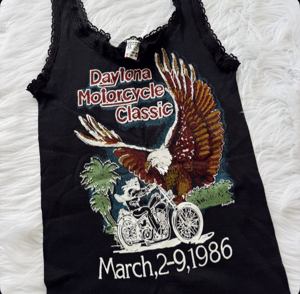 Vintage 1986 Daytona Motorcycle Classic Tank Top