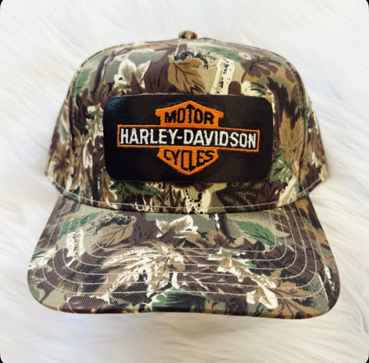 Harley Davidson Camo Patch Hat