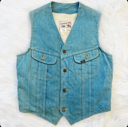 Vintage Lee Storm Rider Sherpa Lined Vest
