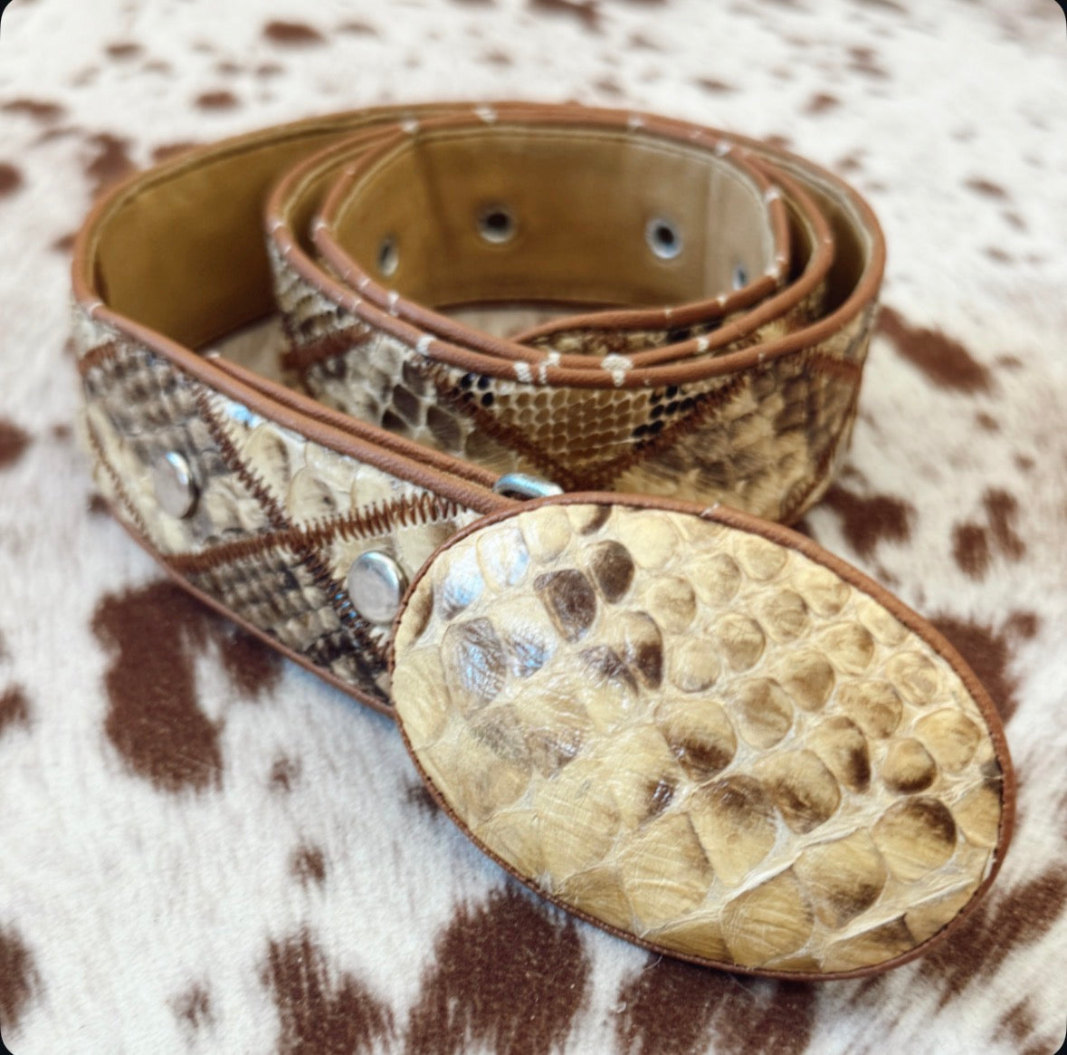 Vintage Snakeskin Belt