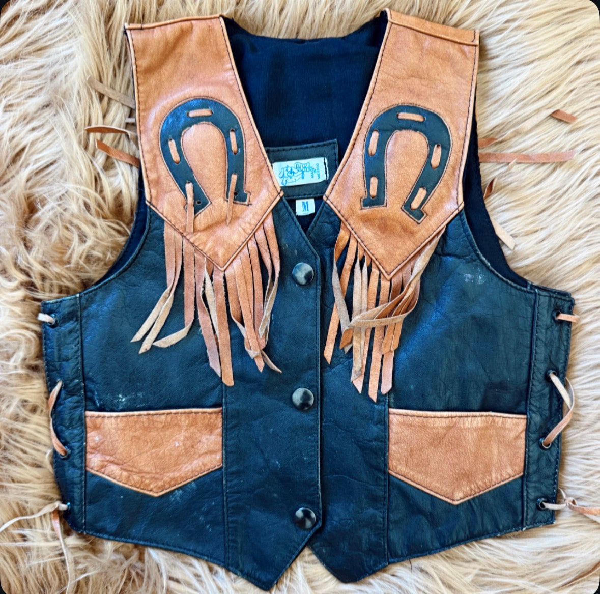 Vintage Kids Horseshoe Vest
