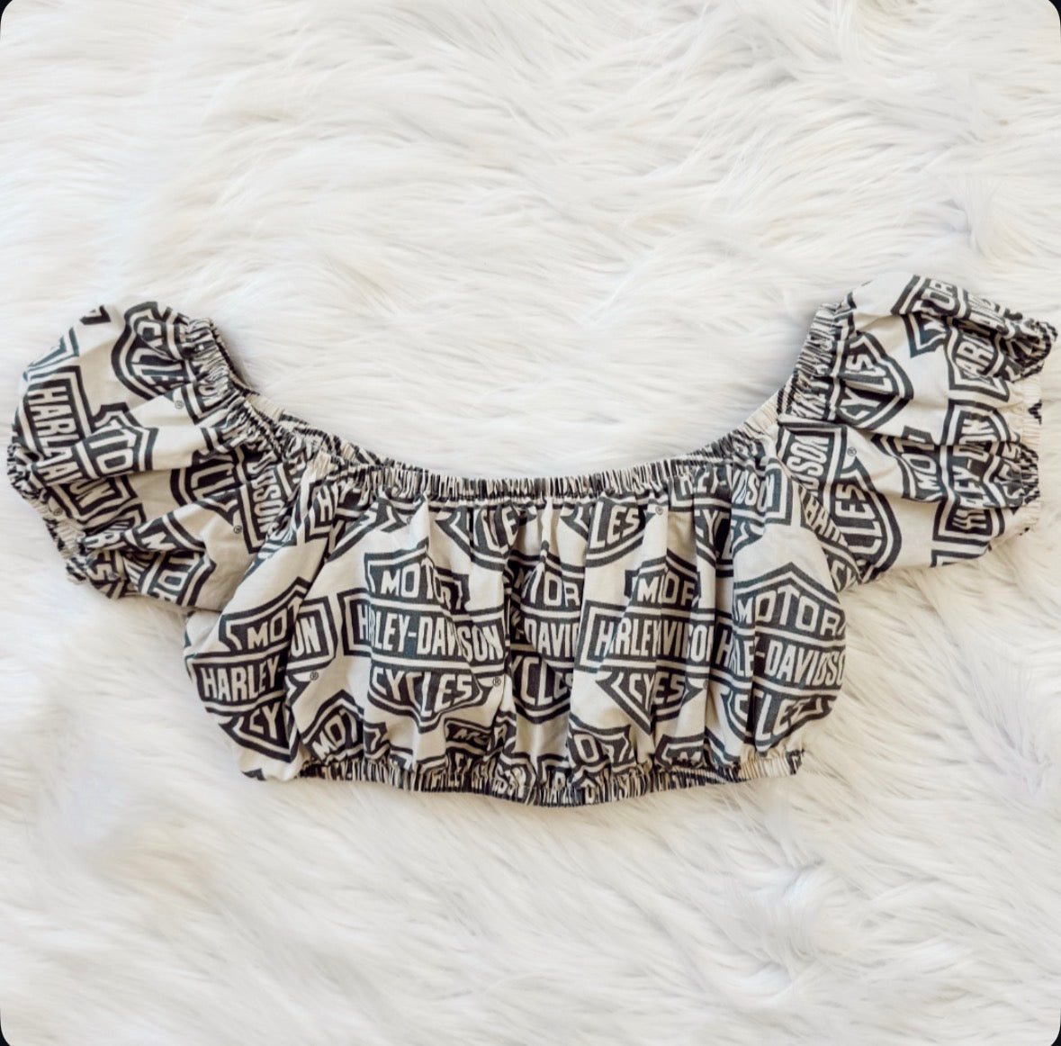 Harley Crop Off The Shoulder Top